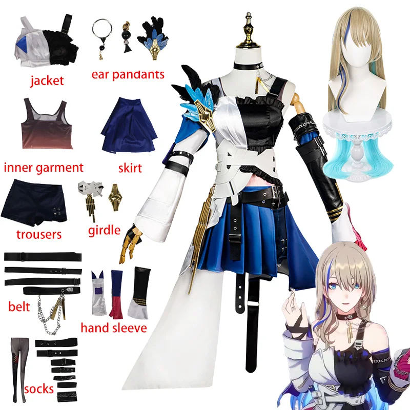 Serval Cosplay Costume Honkai Star Rail Serval Landau Cosplay Wig Dress Game Uniform Outfits Halloween Party Carnival Clothes
Serval Cosplay Costume Honkai Star Rail Serval Landau Cosplay Wig Dress Game Uniform Outfits Halloween Party Carnival Clothes
