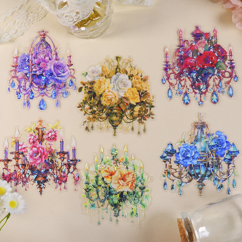 5 pcs Crystal lamp Stickers Set Glitter Holographic Transparent Waterproof Scrapbook Stickers Decals for Aesthetic stationery
5 pcs Crystal lamp Stickers Set Glitter Holographic Transparent Waterproof Scrapbook Stickers Decals for Aesthetic stationery