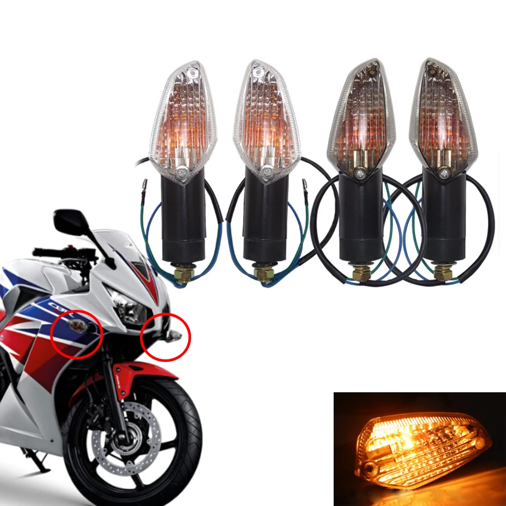 Motorcycle Front&Rear Blinker Turn Signal Light Rear Indicators Lamp For Honda CBR250R 2011-2015 CB250F CBR300R CB300F 1 Pair
Motorcycle Front&Rear Blinker Turn Signal Light Rear Indicators Lamp For Honda CBR250R 2011-2015 CB250F CBR300R CB300F 1 Pair