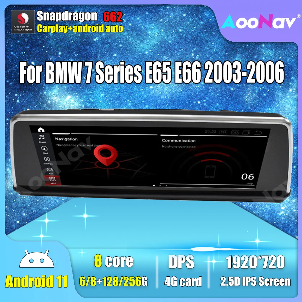 Android 11.0 Car Radio GPS Navigation For BMW 7 Series E65 E66 2003 2004 2005 2006 Car Multimedia Player Stereo Carplay Android
Android 11.0 Car Radio GPS Navigation For BMW 7 Series E65 E66 2003 2004 2005 2006 Car Multimedia Player Stereo Carplay Android