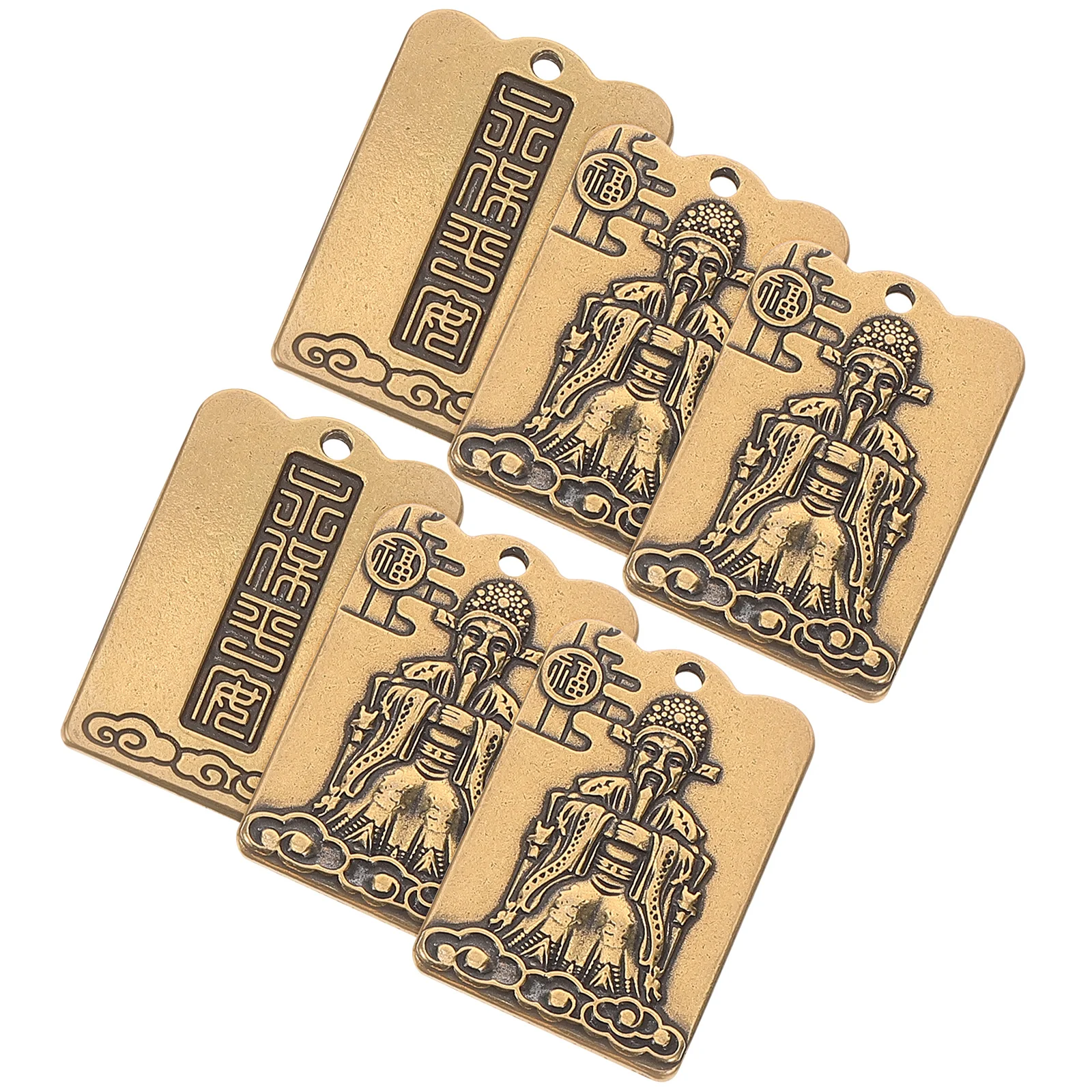 6 Pcs A Necklace God of Wealth Pendant Retro Charm Bulk Jewelry Making Brass Bracelet
6 Pcs A Necklace God of Wealth Pendant Retro Charm Bulk Jewelry Making Brass Bracelet