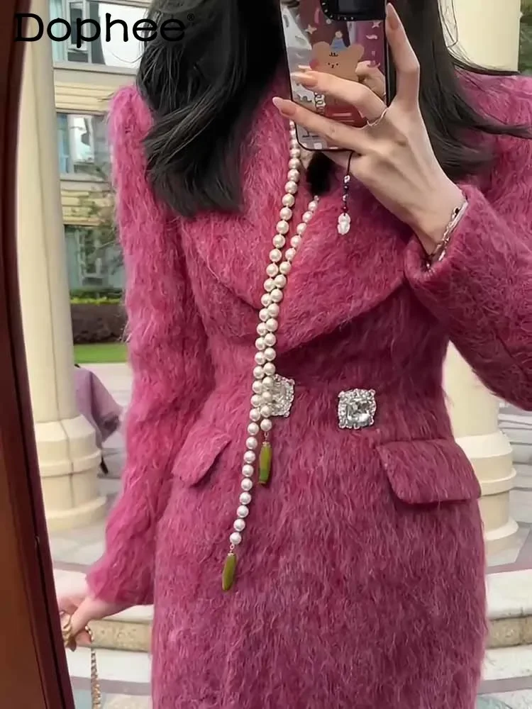 Fashion Commuter Double-Breasted Woolen Coat Women 2023 Autumn Winter New Luxury Mid-Length Waist-Tight Woolen Coat Female
Fashion Commuter Double-Breasted Woolen Coat Women 2023 Autumn Winter New Luxury Mid-Length Waist-Tight Woolen Coat Female