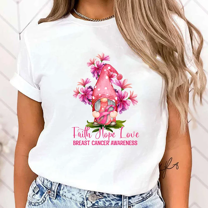 (High Quality Clothes)Hot Breast Cancer Awareness Faith Hope Love Gnome Graphic Short Sleeve T-Shirts For Women Shirts Loose Top
(High Quality Clothes)Hot Breast Cancer Awareness Faith Hope Love Gnome Graphic Short Sleeve T-Shirts For Women Shirts Loose Top