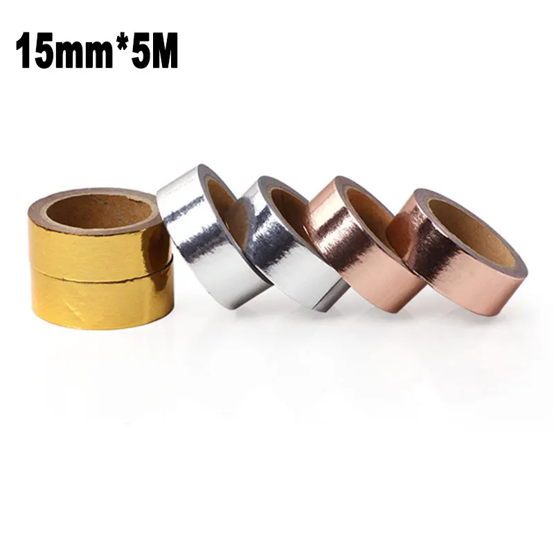 1/2/3Pcs Roll Set 15mm*5M Hot Stamping Rose Gold Silver Washi Tape Art Masking Scrapbook Diary Paper Decoration Adhesive Sticker
1/2/3Pcs Roll Set 15mm*5M Hot Stamping Rose Gold Silver Washi Tape Art Masking Scrapbook Diary Paper Decoration Adhesive Sticker