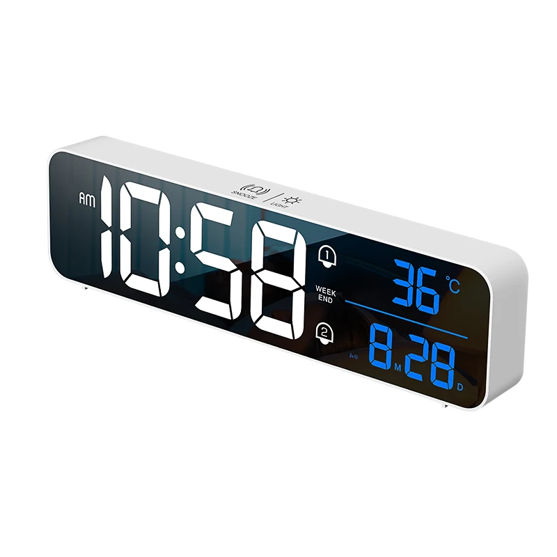 LED Digital Alarm Clock Rechargeable Electronic Clock with Temperature Snooze Date Weekday & Dual Alarms 40 Ringtones
LED Digital Alarm Clock Rechargeable Electronic Clock with Temperature Snooze Date Weekday & Dual Alarms 40 Ringtones