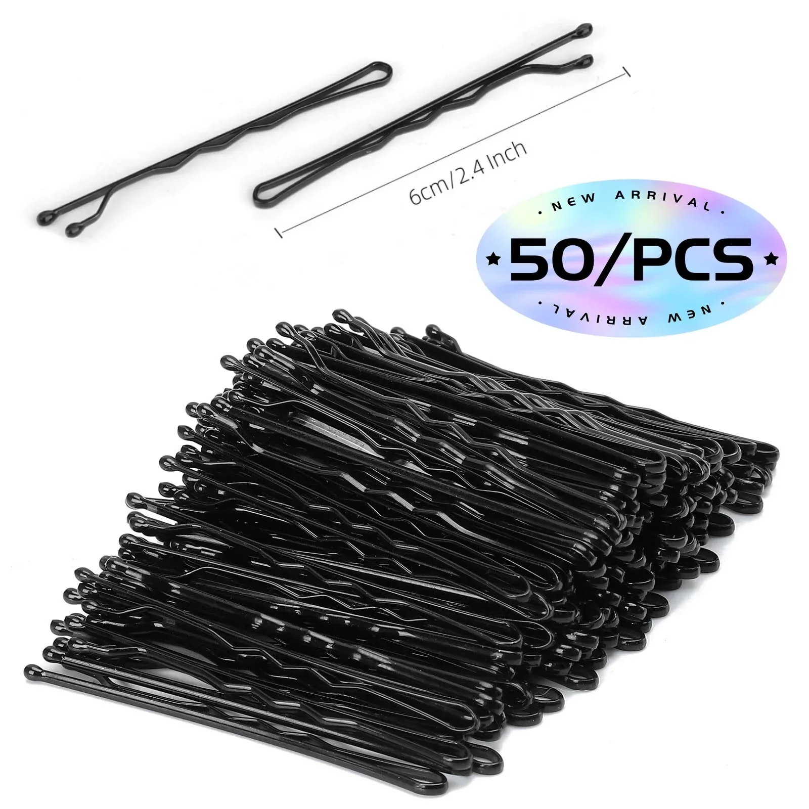 

50PCS 2.4 Inches Hair Pins Kit Secure Hold Bobby Pins Clips for Women Girls and Hairdressing Salon