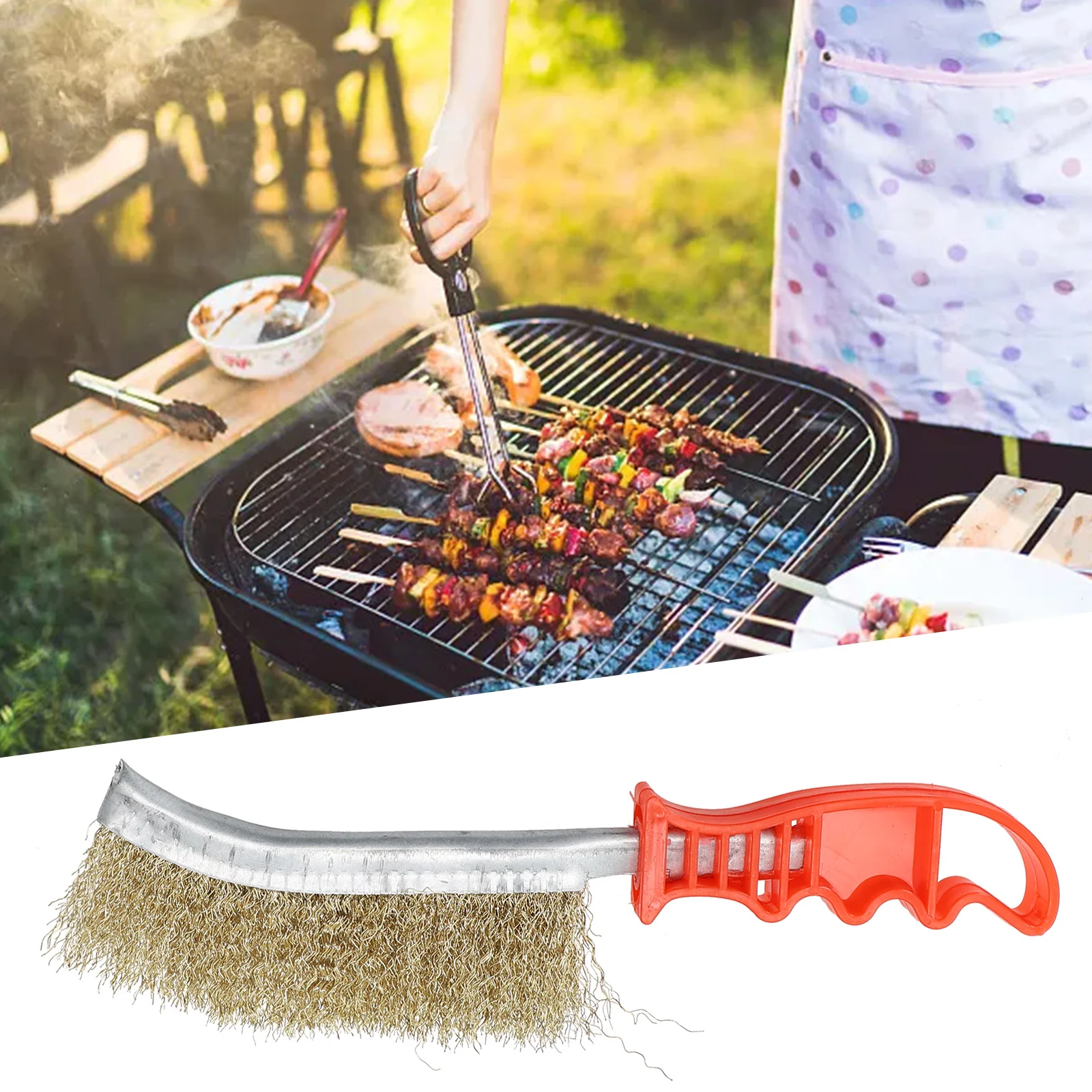 1pc Steel Wire Brushes Barbecue Cleaning Brush For Wood Metal De-rusting Remove Grinding Polishing With Plastic Handle
1pc Steel Wire Brushes Barbecue Cleaning Brush For Wood Metal De-rusting Remove Grinding Polishing With Plastic Handle