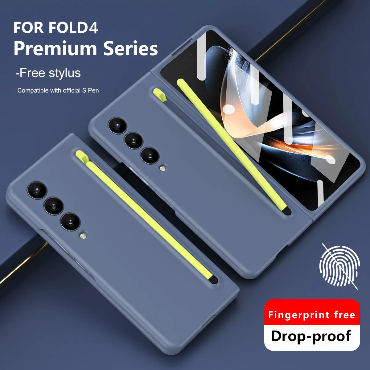 Applicable to Samsung zfold5 mobile phone case FOLD3 folding mobile phone pen slot stylus simple anti-drop protective case
Applicable to Samsung zfold5 mobile phone case FOLD3 folding mobile phone pen slot stylus simple anti-drop protective case