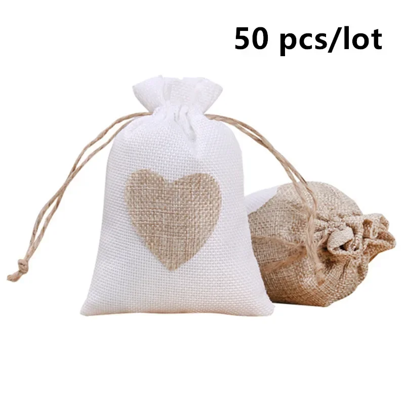 Pcs/Lot Heart Shape Jute Drawstring Bags 10x14cm Jewelry Small Pouches Wedding Christmas Gift Package Pocket
Pcs/Lot Heart Shape Jute Drawstring Bags 10x14cm Jewelry Small Pouches Wedding Christmas Gift Package Pocket