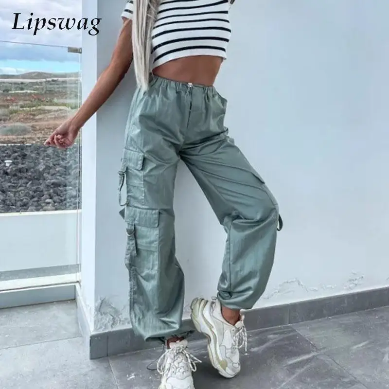 Casual Drawstring Elastic Waist Sport Pants Comfort Fashion Hipster Loose Cargo Pants Vintage Trend Women Buckle Pocket Trousers
Casual Drawstring Elastic Waist Sport Pants Comfort Fashion Hipster Loose Cargo Pants Vintage Trend Women Buckle Pocket Trousers