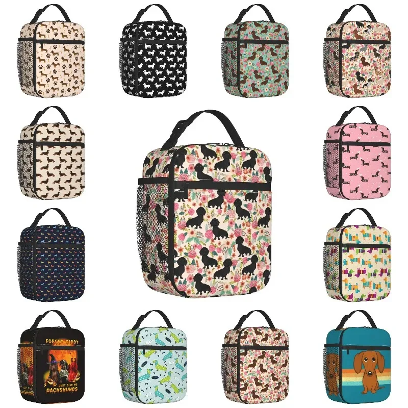 Изготовленная на заказ сумка для ланча Doxie Florals Dachshund, Женский теплоизолированный Ланч-бокс для взрослых и офиса
Изготовленная на заказ сумка для ланча Doxie Florals Dachshund, Женский теплоизолированный Ланч-бокс для взрослых и офиса