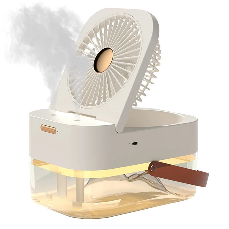 Fan Humidifier Portable Fan Air Cooler Air Humidifier USB Fan Desktop Fan With Night Light For Summer Home Appliance
Fan Humidifier Portable Fan Air Cooler Air Humidifier USB Fan Desktop Fan With Night Light For Summer Home Appliance
