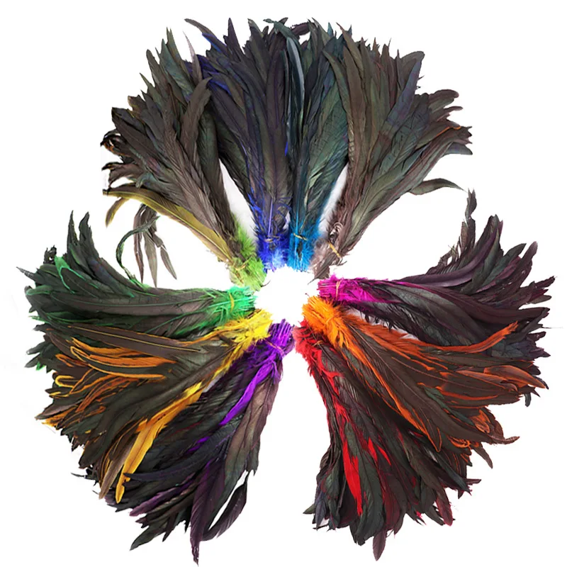 50Pcs/Lot Rooster Tail Feathers Handicraft Accessories Wedding Party Decoration Carnival Long Plumes Table Centerpieces Colorful
50Pcs/Lot Rooster Tail Feathers Handicraft Accessories Wedding Party Decoration Carnival Long Plumes Table Centerpieces Colorful