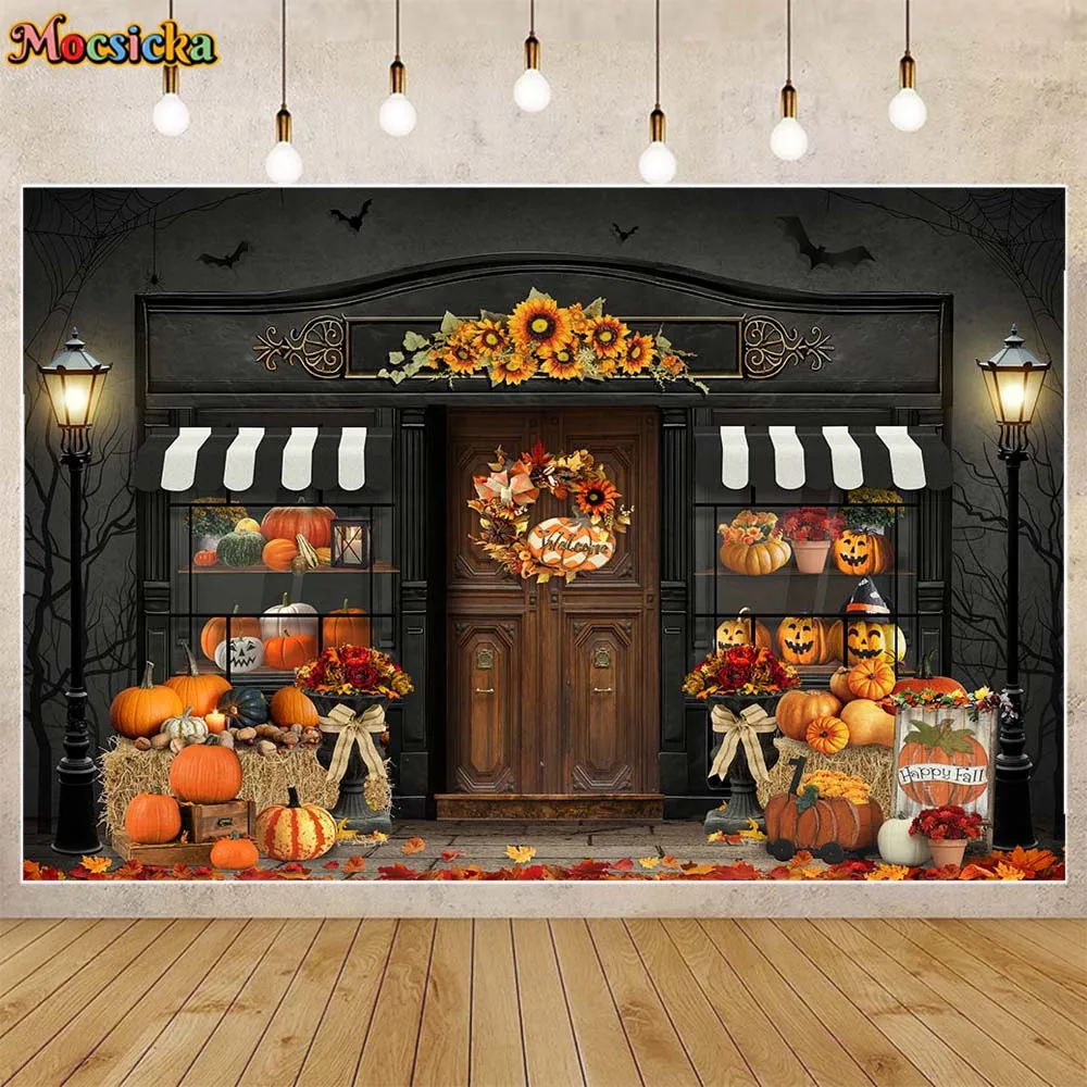 Mocsicka Autumn Halloween Backdrop Photography Happy Fall Pumpkin Shop Kids Portrait Photo Background for Photo Studio Photocall
Mocsicka Autumn Halloween Backdrop Photography Happy Fall Pumpkin Shop Kids Portrait Photo Background for Photo Studio Photocall
