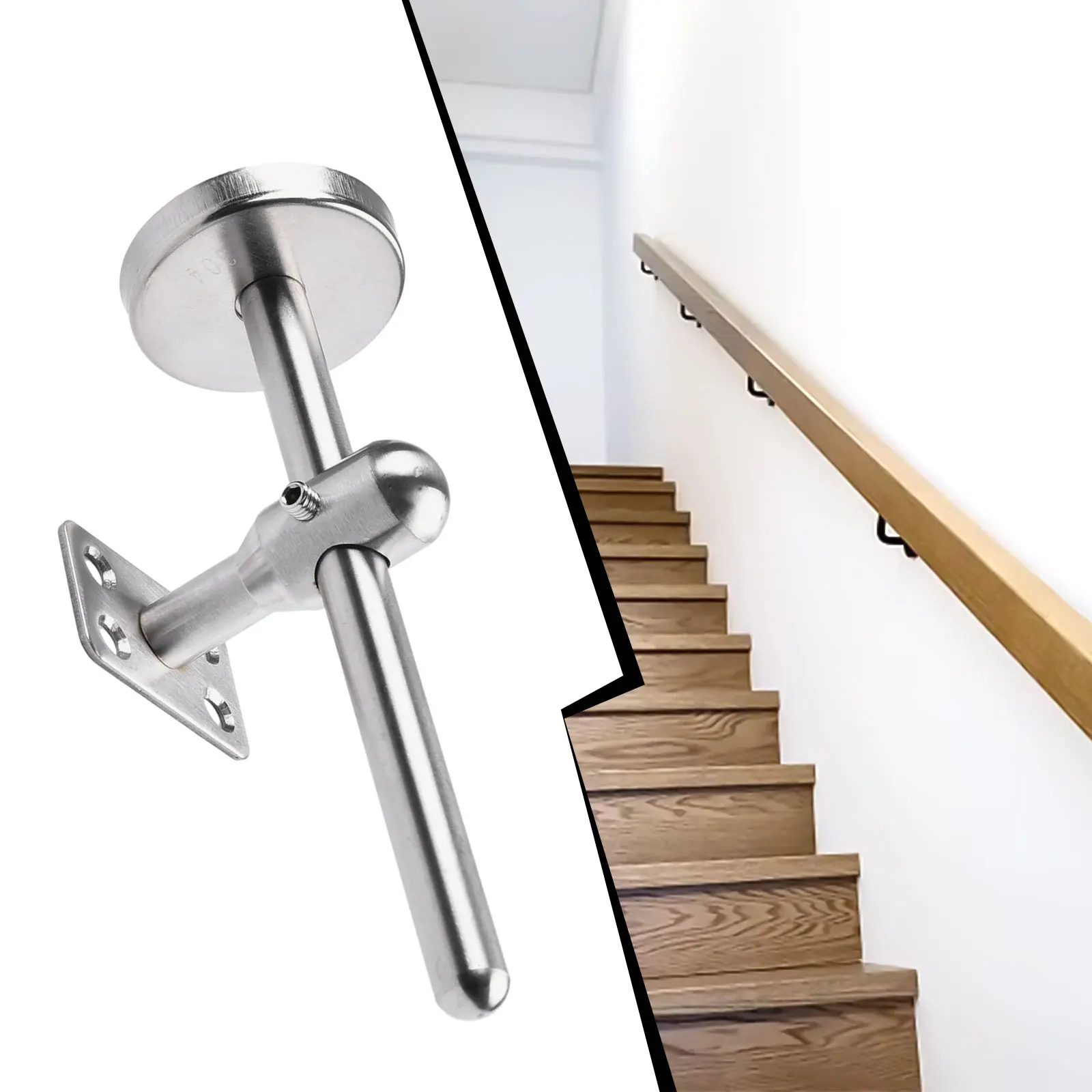 Floating Shelf For Wall Silver Stair Handrail Bracket Bannister Wall Support 304 Stainless Steel Hand Rail Balustrade Strong 1pc
Floating Shelf For Wall Silver Stair Handrail Bracket Bannister Wall Support 304 Stainless Steel Hand Rail Balustrade Strong 1pc