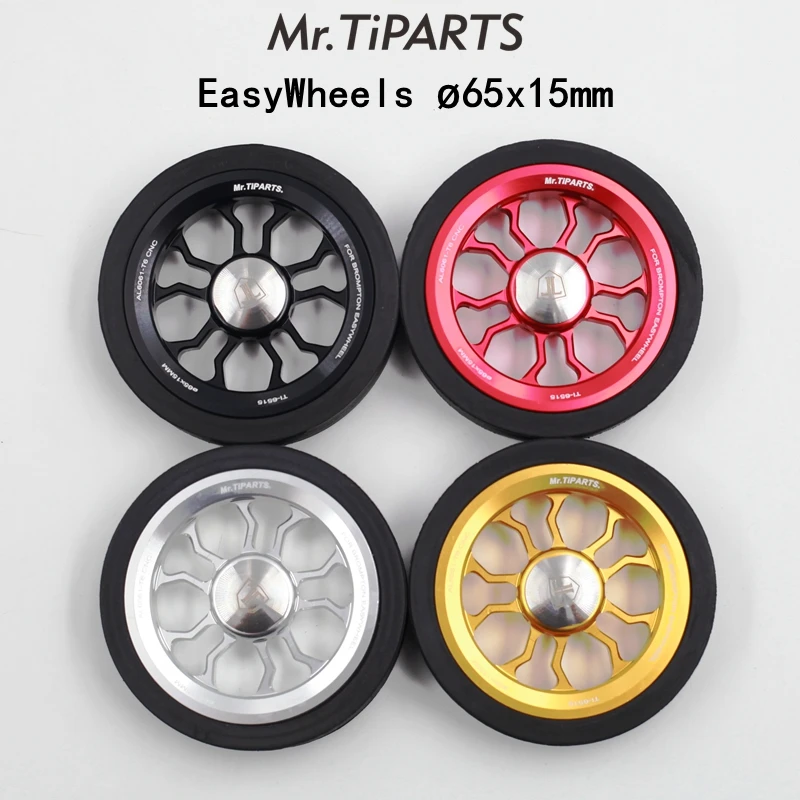 mr.tiparts 1 pair 65mm diameter and 15mm width Bearing Easy Wheel for Brompton Folding Bike Rack Accessories easywheel
mr.tiparts 1 pair 65mm diameter and 15mm width Bearing Easy Wheel for Brompton Folding Bike Rack Accessories easywheel