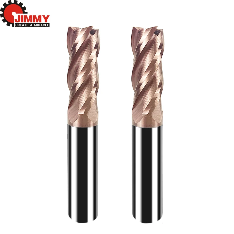 JIMMY HRC50 Tungsten Steel Hardened End Mill 4 Flute Silicon Coated Alloy Carbide Milling Cutter CNC Machine Tools
JIMMY HRC50 Tungsten Steel Hardened End Mill 4 Flute Silicon Coated Alloy Carbide Milling Cutter CNC Machine Tools