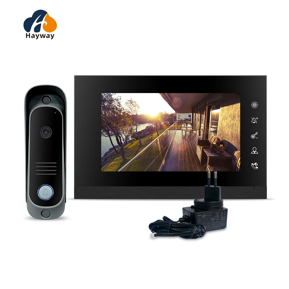 

Video Intercom System Video Doorbell Door System Kits Support Unlock Monitoring for Villa Home Office Apartment 1200TVL