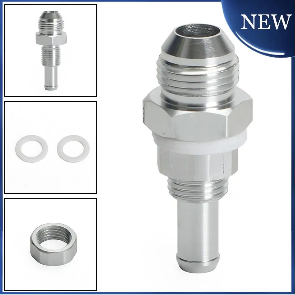 

Brand New Aluminum Hose Barb Fuel Tank Fitting Adapter For 8AN Male Flare Bulkhead To 3/8 Hose Barb Fuel Tank Fitting
