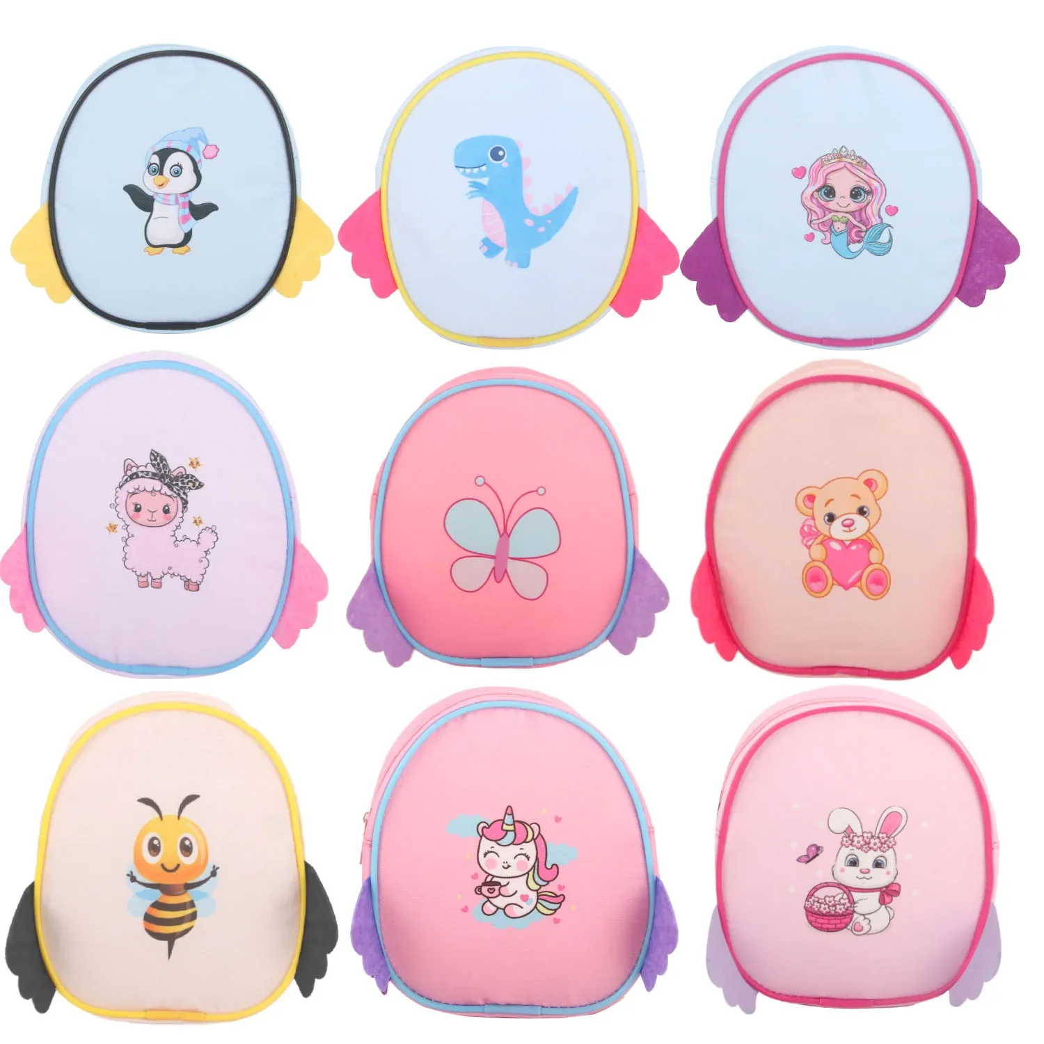 Unicorn Penguins Sheep Bear Doll Bags Cute Cartoon Backpak For 18 inch American Dolls Wing Bag For OG,BJD Baby New Born Dolls
Unicorn Penguins Sheep Bear Doll Bags Cute Cartoon Backpak For 18 inch American Dolls Wing Bag For OG,BJD Baby New Born Dolls