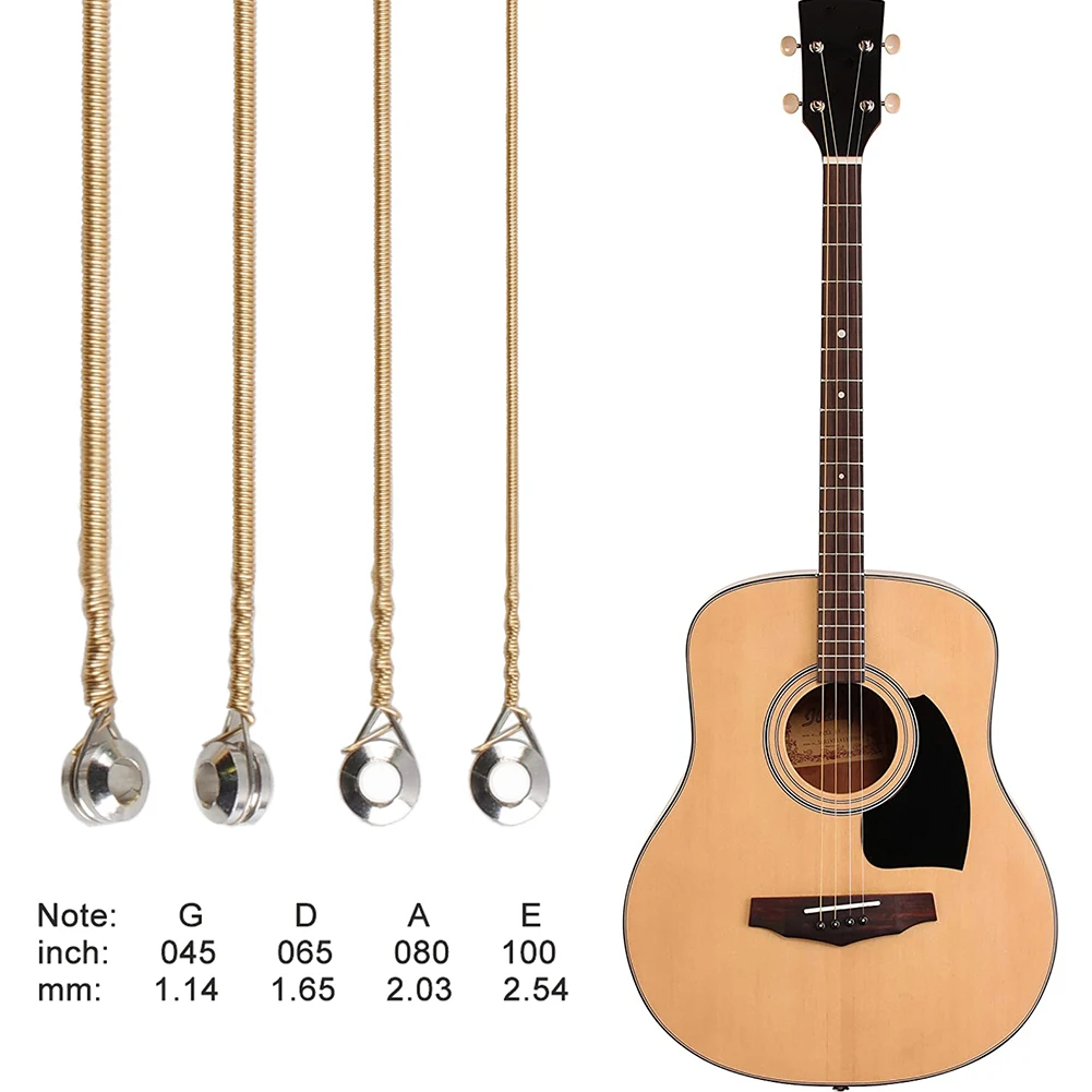 Acoustic Bass Strings Perfectly Crafted 4pcs Brass Acoustic Bass Strings Replacement Set 045 100 Gauge For A Stunning Performanc
Acoustic Bass Strings Perfectly Crafted 4pcs Brass Acoustic Bass Strings Replacement Set 045 100 Gauge For A Stunning Performanc