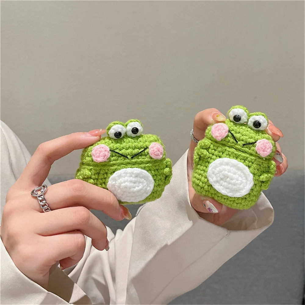 3D Cute Frog Plush Knit Headset Case for Apple Airpods Pro 3, 2, 1, Fun, Fluffy Earphone Cases, Charging Box Cover, Winter
3D Cute Frog Plush Knit Headset Case for Apple Airpods Pro 3, 2, 1, Fun, Fluffy Earphone Cases, Charging Box Cover, Winter