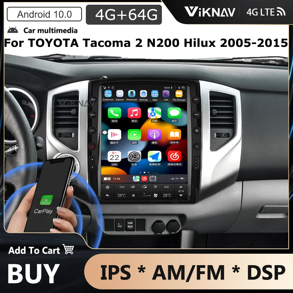 12.3 inch Android Car Radio For Toyota Tacoma Screen Head Unit 2005-2015 Stereo Touch Screen DSP Vertical Car Video Car Stereo
12.3 inch Android Car Radio For Toyota Tacoma Screen Head Unit 2005-2015 Stereo Touch Screen DSP Vertical Car Video Car Stereo