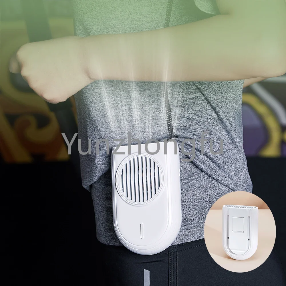 

Handheld Mini Fan USB Rechargeable Hang Waist Clip on Convenient Fan Air Conditioning Fan Indoor Outdoor Travel Cooler
