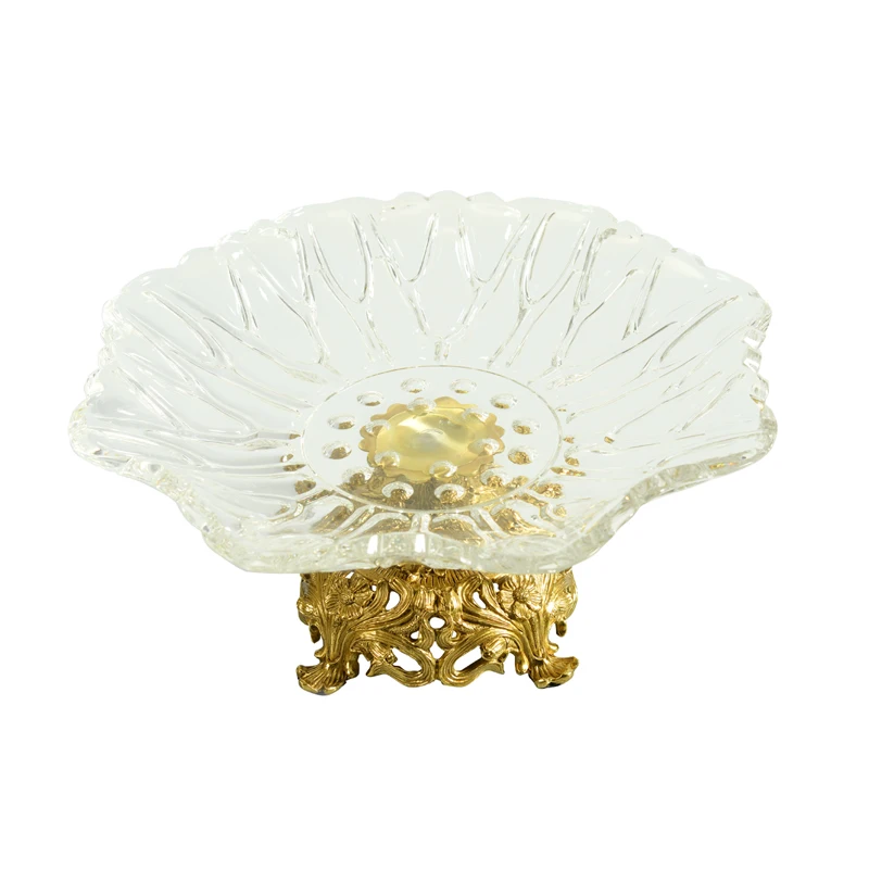 Unique Crystal/Glass Decorative Fruit Bowls/Candy Dish with Brass Modern Copper Home Decoration
Unique Crystal/Glass Decorative Fruit Bowls/Candy Dish with Brass Modern Copper Home Decoration