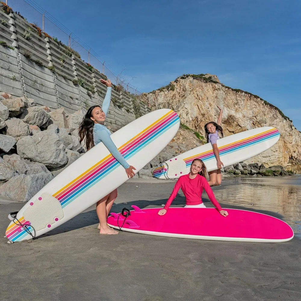 Surfboards,8ft Surfboard,Graphic Top Deck,High Density Slick Bottom,Kids and Adults,Foam Construction Accessories,Paddle Board
Surfboards,8ft Surfboard,Graphic Top Deck,High Density Slick Bottom,Kids and Adults,Foam Construction Accessories,Paddle Board