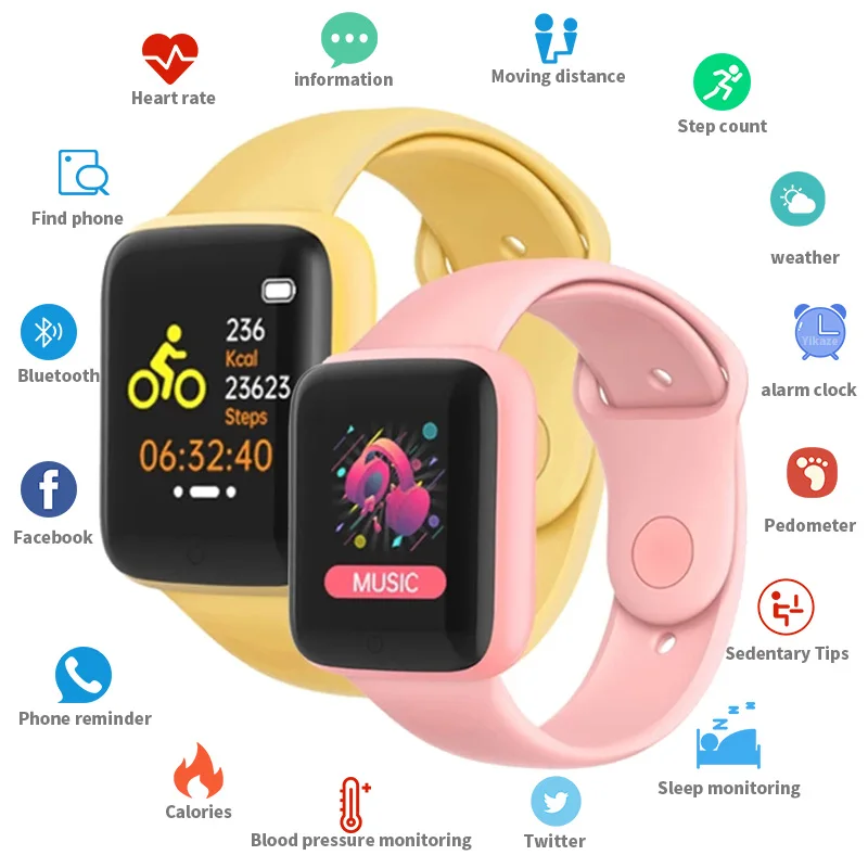 D20 Pro Bluetooth Fitness Tracker Smartwatch WomenHeart Rate Monitor Men Watches Y68 Pro Waterproof Macaron Kids Smart Watch
D20 Pro Bluetooth Fitness Tracker Smartwatch WomenHeart Rate Monitor Men Watches Y68 Pro Waterproof Macaron Kids Smart Watch