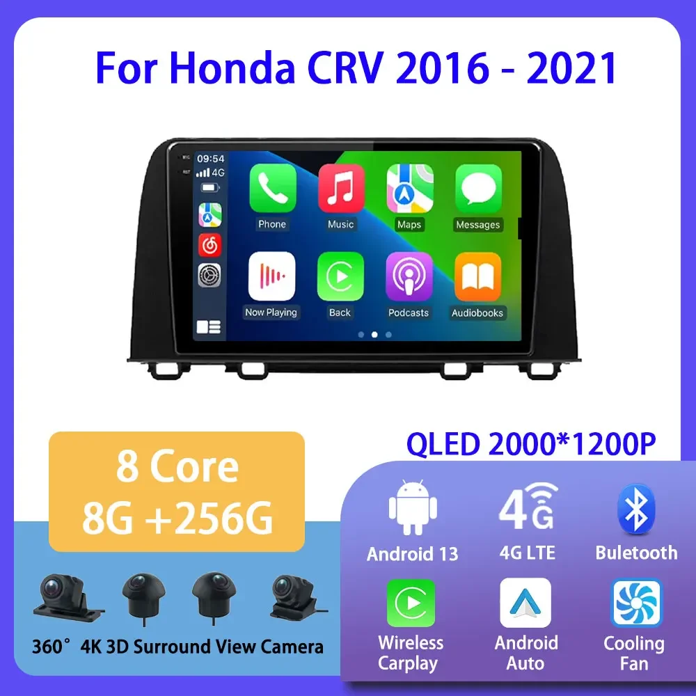 Android 13 для Honda CRV 2016 - 2021 автомобильный радиоприемник мультимедийный видеоплеер навигация для Android Авто Carplay Wifi GPS стерео
Android 13 для Honda CRV 2016 - 2021 автомобильный радиоприемник мультимедийный видеоплеер навигация для Android Авто Carplay Wifi GPS стерео