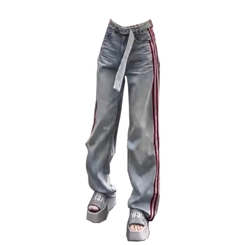 Trendy Casual Pants 2023 New High Waisted Niche Design With Thread Stitching and Light Washed Jeans for Women
Trendy Casual Pants 2023 New High Waisted Niche Design With Thread Stitching and Light Washed Jeans for Women
