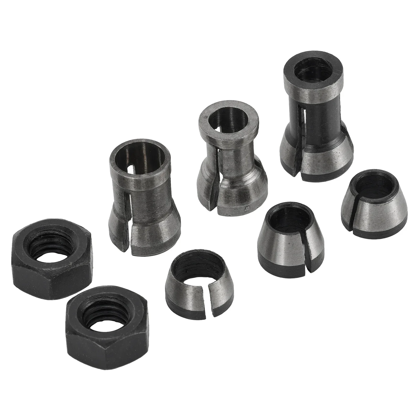 8pcs CNC Router Bit Collet Chuck Adapter Clamping Nuts 6/6.35/8mm For Engraving Machine Wood Routertrimming Engraving Machine
8pcs CNC Router Bit Collet Chuck Adapter Clamping Nuts 6/6.35/8mm For Engraving Machine Wood Routertrimming Engraving Machine