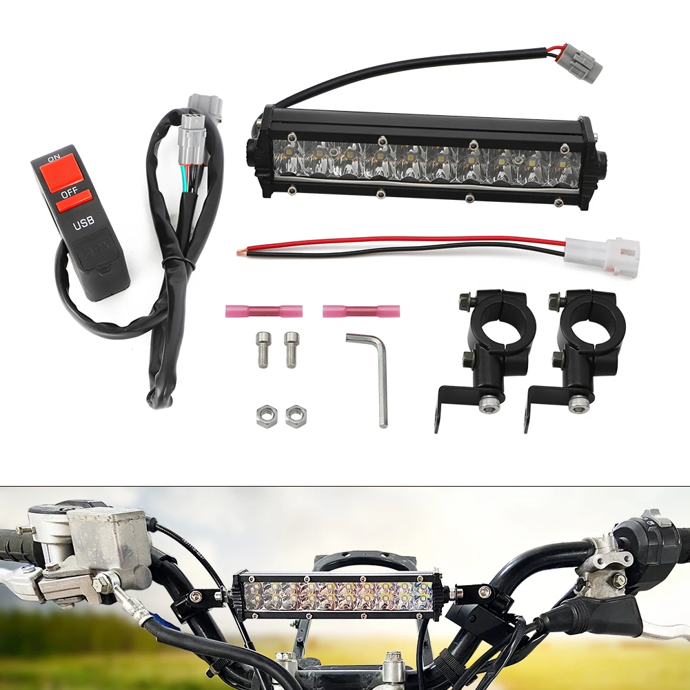 ATV 60W 5200 Lumens LED Front Headlight Super Bright with ON/OFF Switch USB Ports for Yamaha Raptor 700 700R HONDA TRX250X
ATV 60W 5200 Lumens LED Front Headlight Super Bright with ON/OFF Switch USB Ports for Yamaha Raptor 700 700R HONDA TRX250X