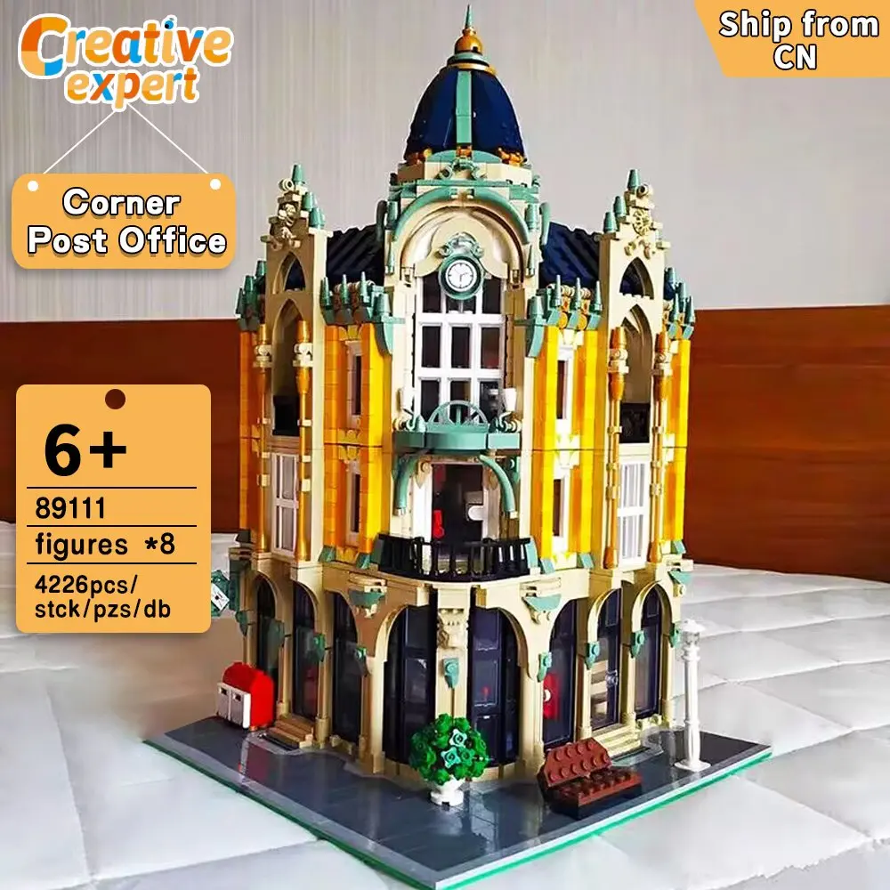 89111 Jiestar Creative Expert MOC Corner Post Office Street View Bricks Model Modular House Building Blocks Toy Market Street
89111 Jiestar Creative Expert MOC Corner Post Office Street View Bricks Model Modular House Building Blocks Toy Market Street