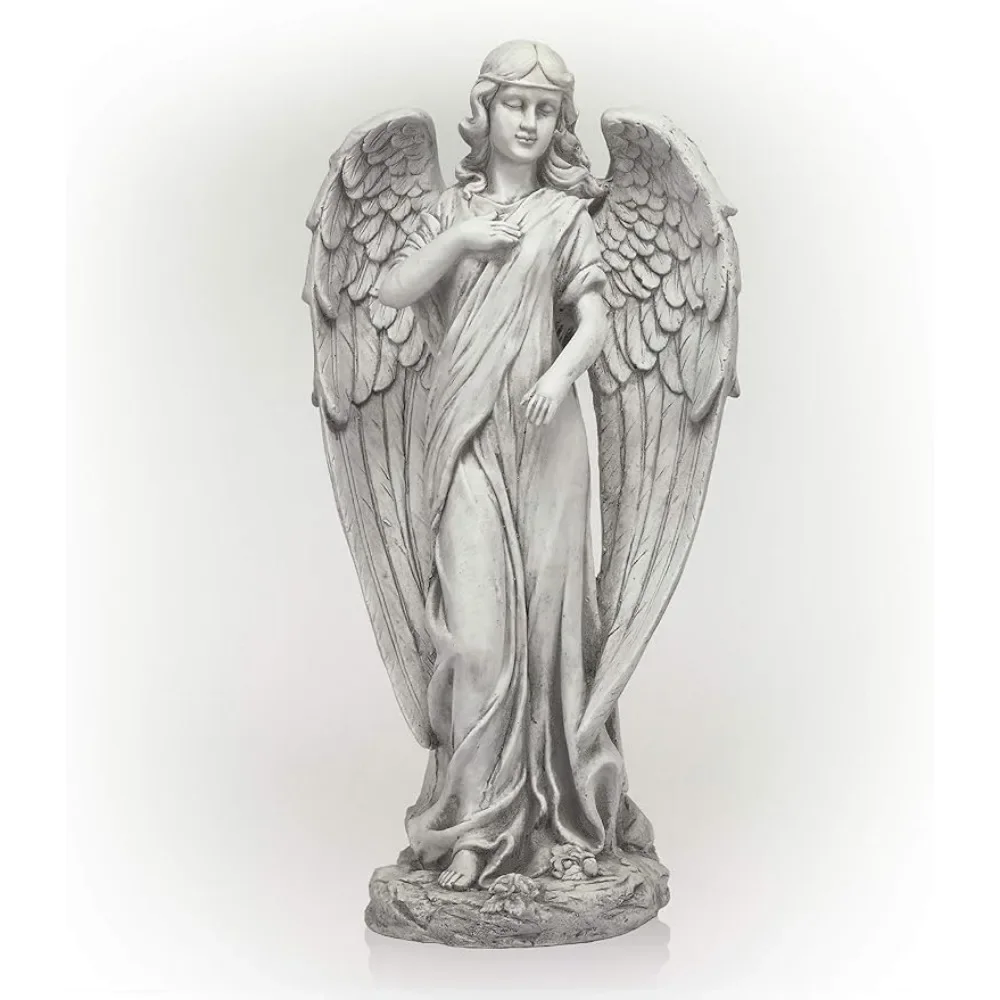 31 дюйм, высокая внутренняя/наружная Статуя Ангела, двор, художественное украшение, предметы интерьера, серый фрахт, бесплатные скульптуры и фигурные поделки 
31 дюйм, высокая внутренняя/наружная Статуя Ангела, двор, художественное украшение, предметы интерьера, серый фрахт, бесплатные скульптуры и фигурные поделки