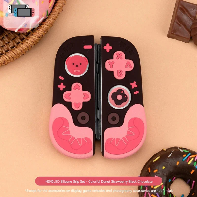 Для Nintendo Switch чехол OLED Аксессуары Силиконовый защитный корпус пончики Joycon чехол для Switch аксессуары консоль игры
Для Nintendo Switch чехол OLED Аксессуары Силиконовый защитный корпус пончики Joycon чехол для Switch аксессуары консоль игры