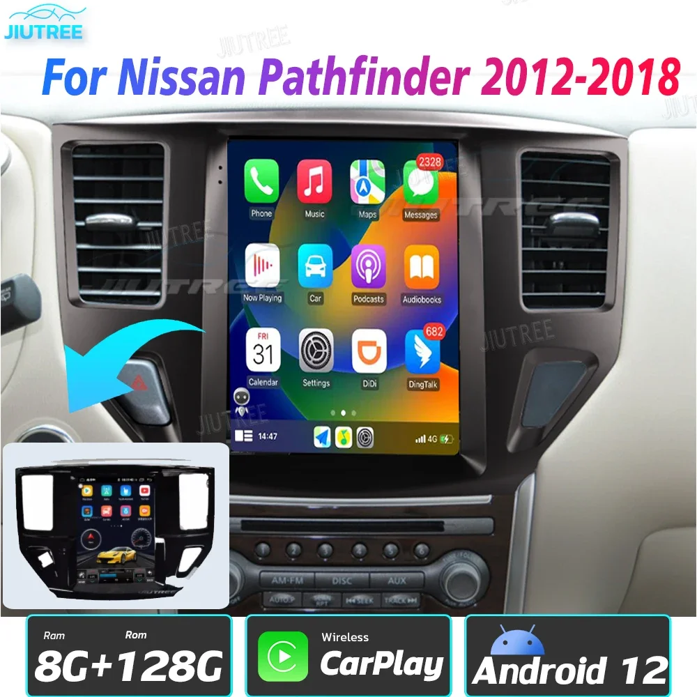 Автомагнитола на Android 12 для Nissan Pathfinder R52 SL SV 2012-2020, автомобильный стерео Мультимедийный плеер с GPS-навигацией для Carplay
Автомагнитола на Android 12 для Nissan Pathfinder R52 SL SV 2012-2020, автомобильный стерео Мультимедийный плеер с GPS-навигацией для Carplay