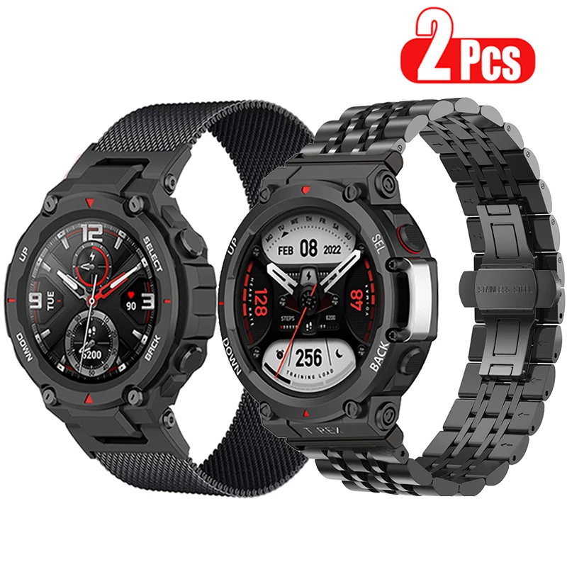 Metal Watchband For Amazfit T-Rex Pro/T Rex 2 Smart Watch Accessories High quality Bracelets For Amazfit T Rex T-REX 2 Strap
Metal Watchband For Amazfit T-Rex Pro/T Rex 2 Smart Watch Accessories High quality Bracelets For Amazfit T Rex T-REX 2 Strap