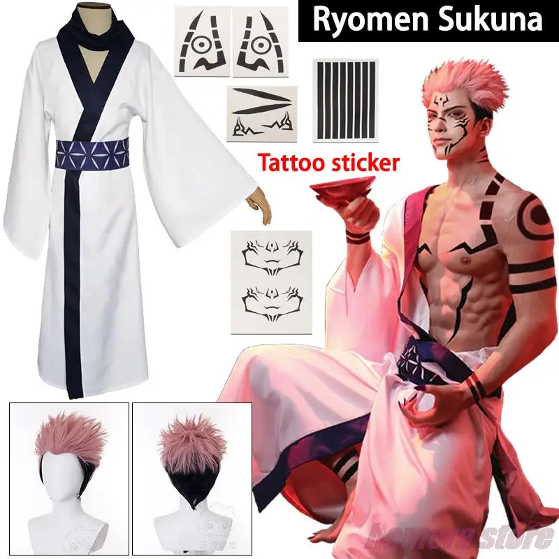 Sukuna Cosplay Anime Jujutsu Kaisen Ryomen Sukuna Cosplay Costume Uniform Wig Tattoo Sticker Halloween Costume For Men Adult
Sukuna Cosplay Anime Jujutsu Kaisen Ryomen Sukuna Cosplay Costume Uniform Wig Tattoo Sticker Halloween Costume For Men Adult