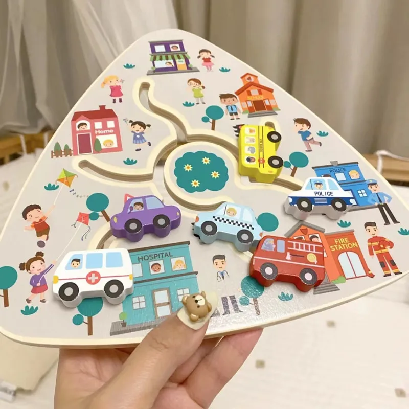 Wooden Maze Boards Montessori Slide Puzzle Toys Logic Thinking Travel Activities Fruit Traffic Matching Games Educational Toys
Wooden Maze Boards Montessori Slide Puzzle Toys Logic Thinking Travel Activities Fruit Traffic Matching Games Educational Toys