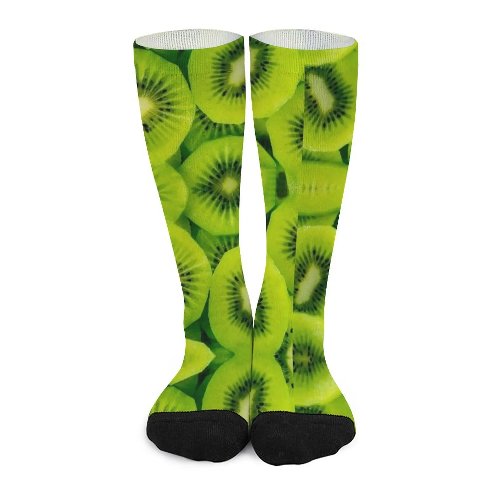 

Дизайнерские носки Kiwi с фруктами, забавные носки, компрессионные чулки для женщин и мужчин, носки в стиле хип-хоп