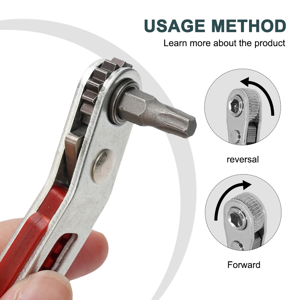 16 Teeth Dual Drive Elbow Head Ratchet 30 Degree Angle Wrench Length Hex Screwdriver Bits Set For 1/4 Hex Square Drive Socket
16 Teeth Dual Drive Elbow Head Ratchet 30 Degree Angle Wrench Length Hex Screwdriver Bits Set For 1/4 Hex Square Drive Socket