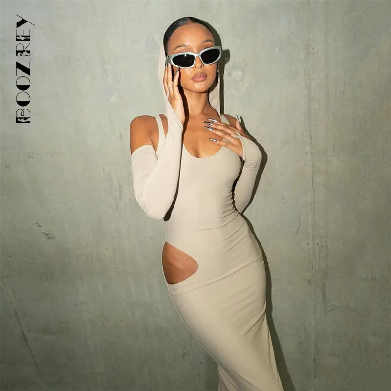 BoozRey Women's Sexy Off The Shoulder Solid Hoode Dress Skinny Party Club Clothing Hollow Long Sleeve Long Dresses Outfits
BoozRey Women's Sexy Off The Shoulder Solid Hoode Dress Skinny Party Club Clothing Hollow Long Sleeve Long Dresses Outfits