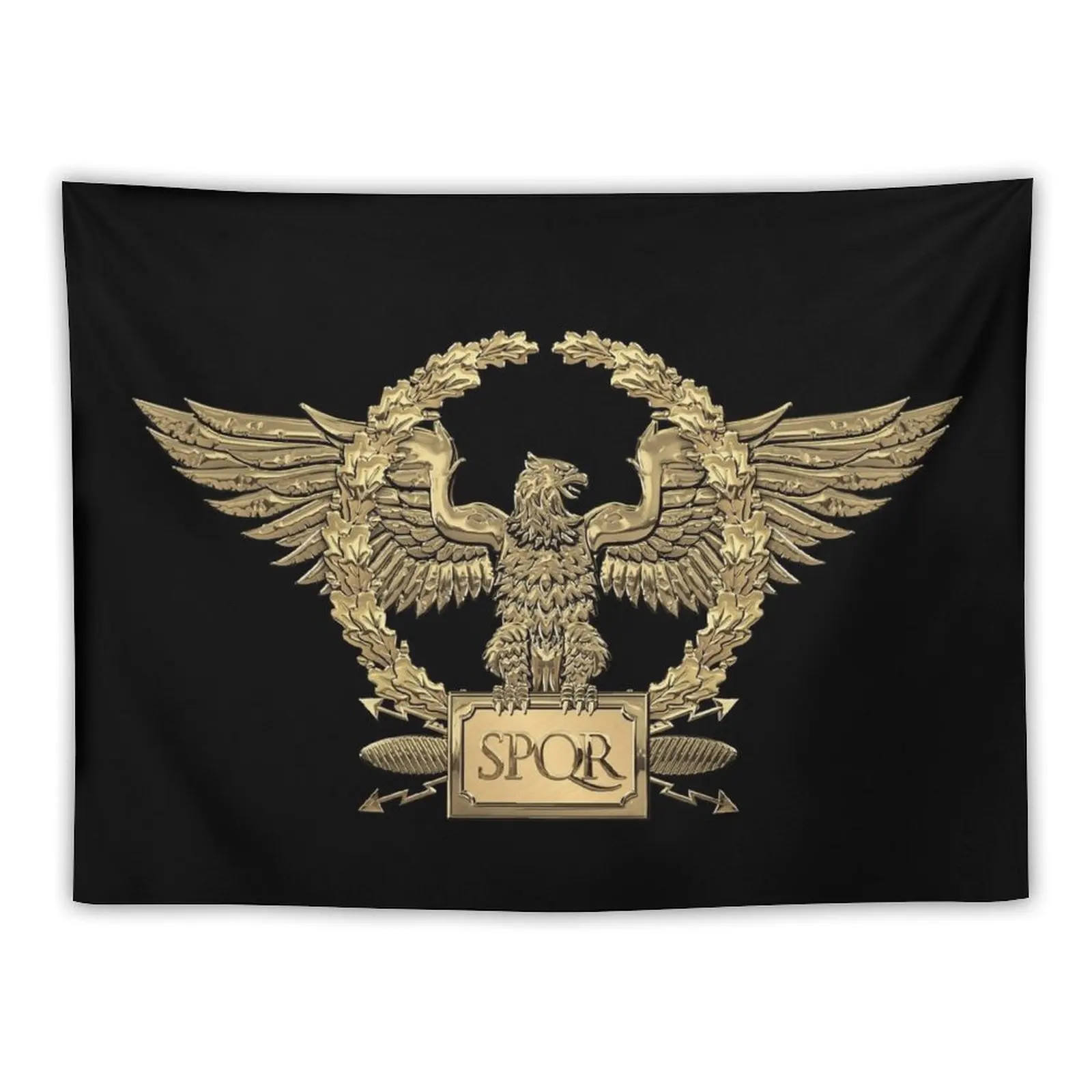 Gold Roman Imperial Eagle - SPQR Special Edition over Black Velvet Tapestry Anime Decor Art Mural Home Decorations Tapestry
Gold Roman Imperial Eagle - SPQR Special Edition over Black Velvet Tapestry Anime Decor Art Mural Home Decorations Tapestry