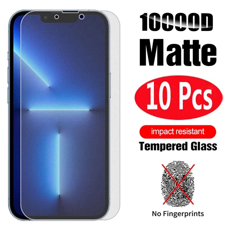10Pcs Full Cover Matte Glass For iPhone 11 12 13 Pro Max 6S 8 7 Plus Screen Protectors For IPhone XS Max XR SE2022 12 13 Mini
10Pcs Full Cover Matte Glass For iPhone 11 12 13 Pro Max 6S 8 7 Plus Screen Protectors For IPhone XS Max XR SE2022 12 13 Mini