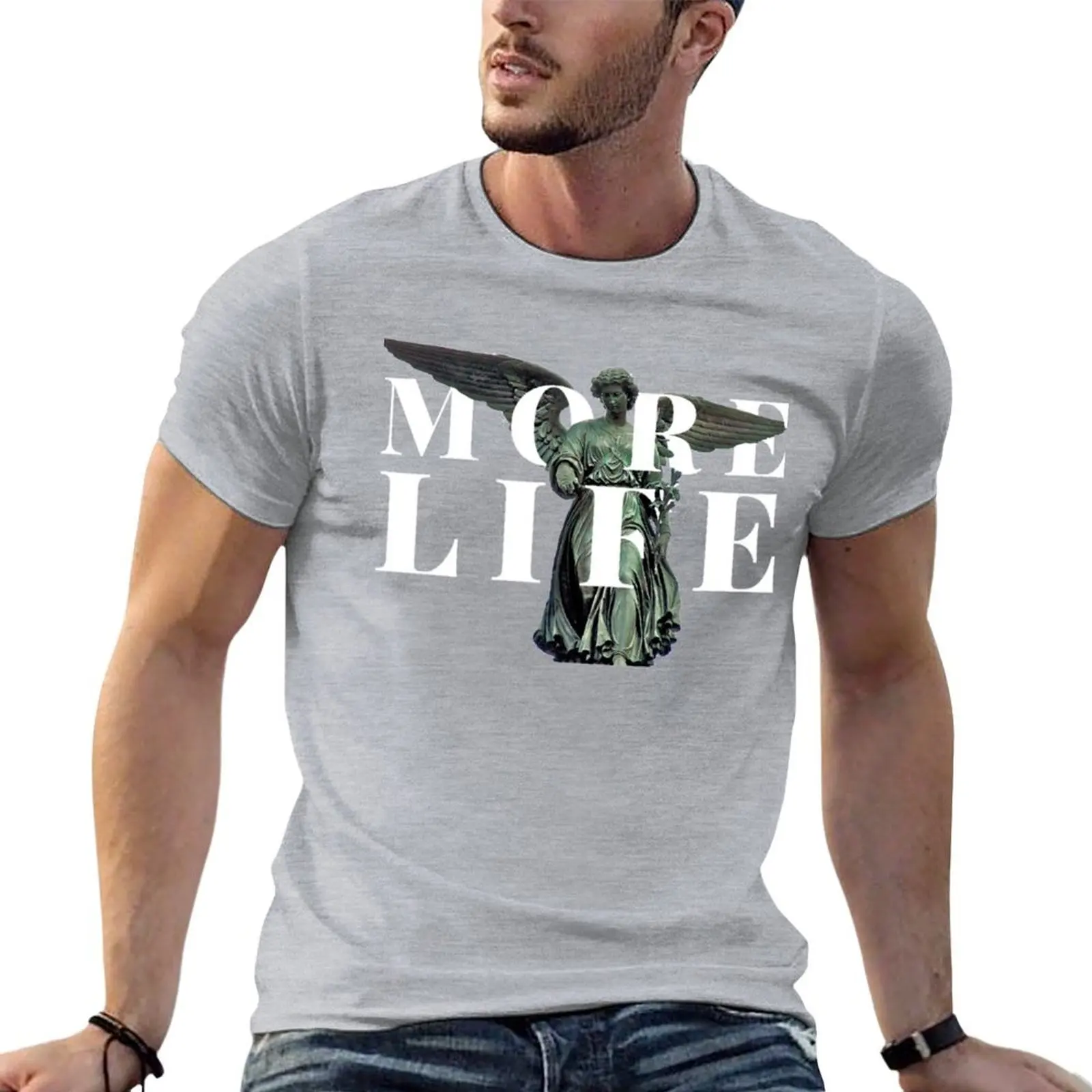 

More Life! - Angels in America T-shirt blacks hippie clothes Blouse Men's t shirts