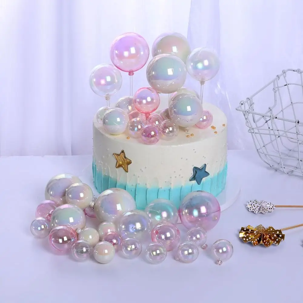 6 Pcs Colorful Clear Balls Cake Toppers Balls Cupcake Cake Insert Topper for Wedding Birthday Party Decors
6 Pcs Colorful Clear Balls Cake Toppers Balls Cupcake Cake Insert Topper for Wedding Birthday Party Decors