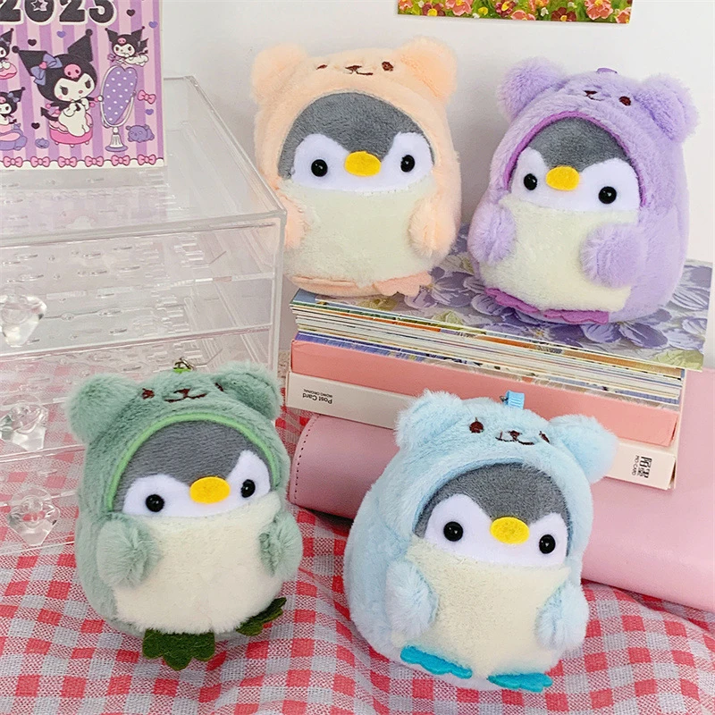 

Cute Cartoon Fluffy Soft Stuffed Penguin Keyring Plush Dolls Toys Keychain Backapck Pendant Decoration Gifts
